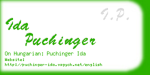 ida puchinger business card